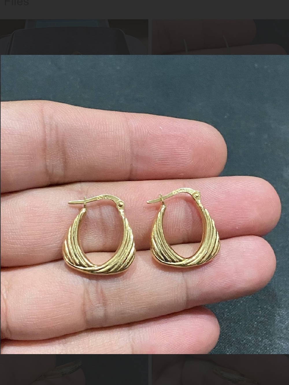 18 KARAT GOLD VINTAGE STYLE EARRINGS